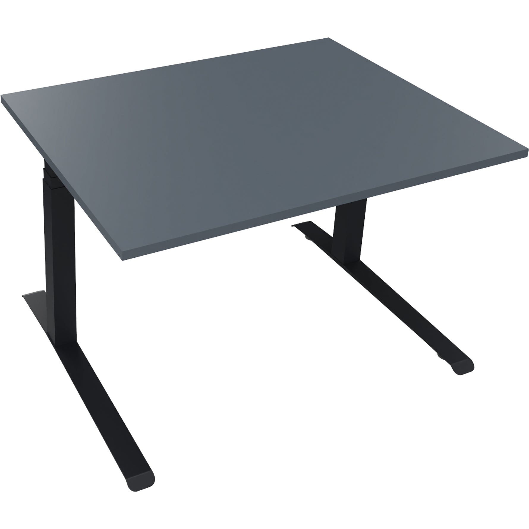 Neutralware Schreibtisch all in one 1.200 x 645-1.275 x 900 mm (B x H x T) lavagrau