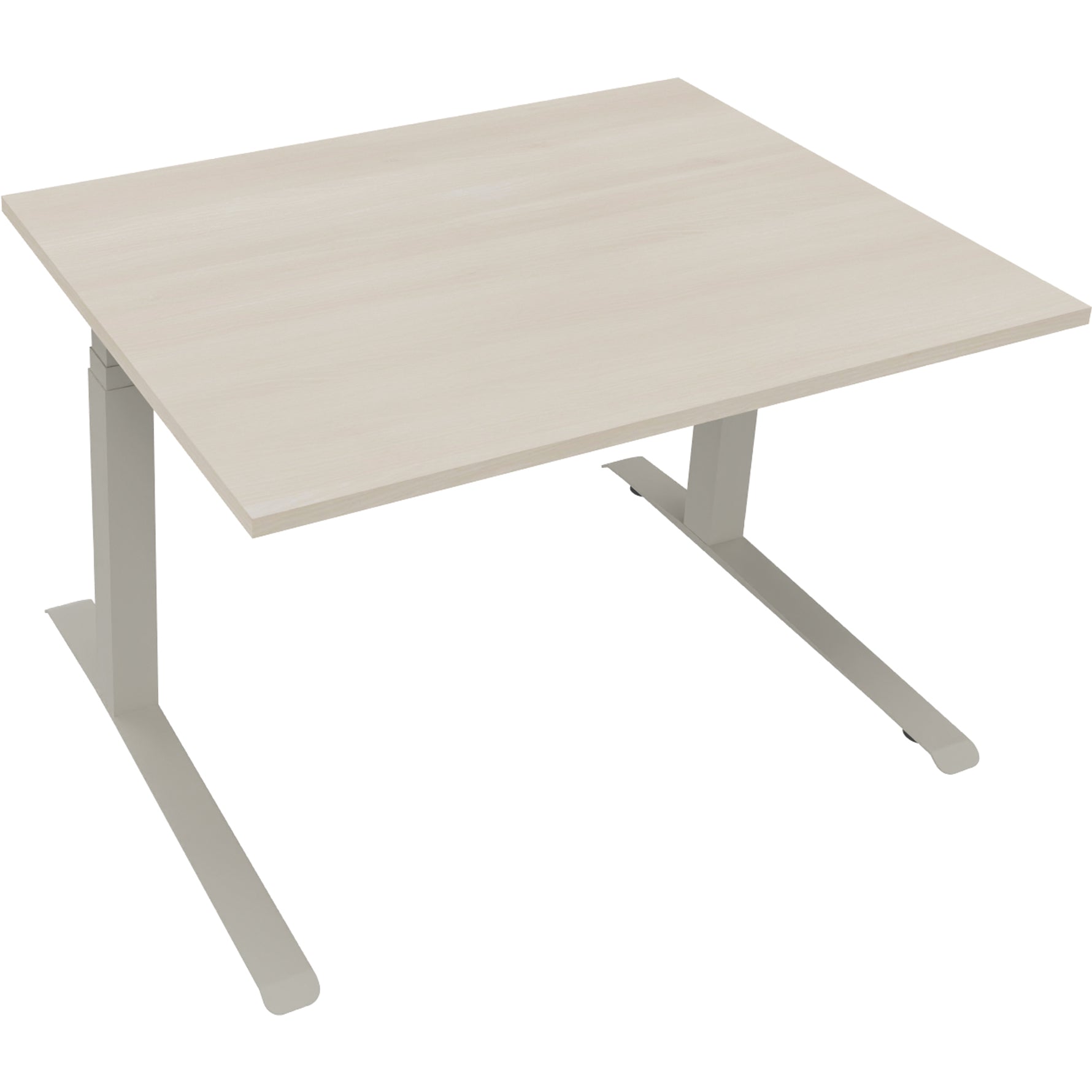 Neutralware Schreibtisch all in one 1.200 x 645-1.275 x 900 mm (B x H x T) akazie hell – Produktbild 2
