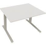 Neutralware Schreibtisch all in one 1.200 x 645-1.275 x 900 mm (B x H x T) diamant weiß