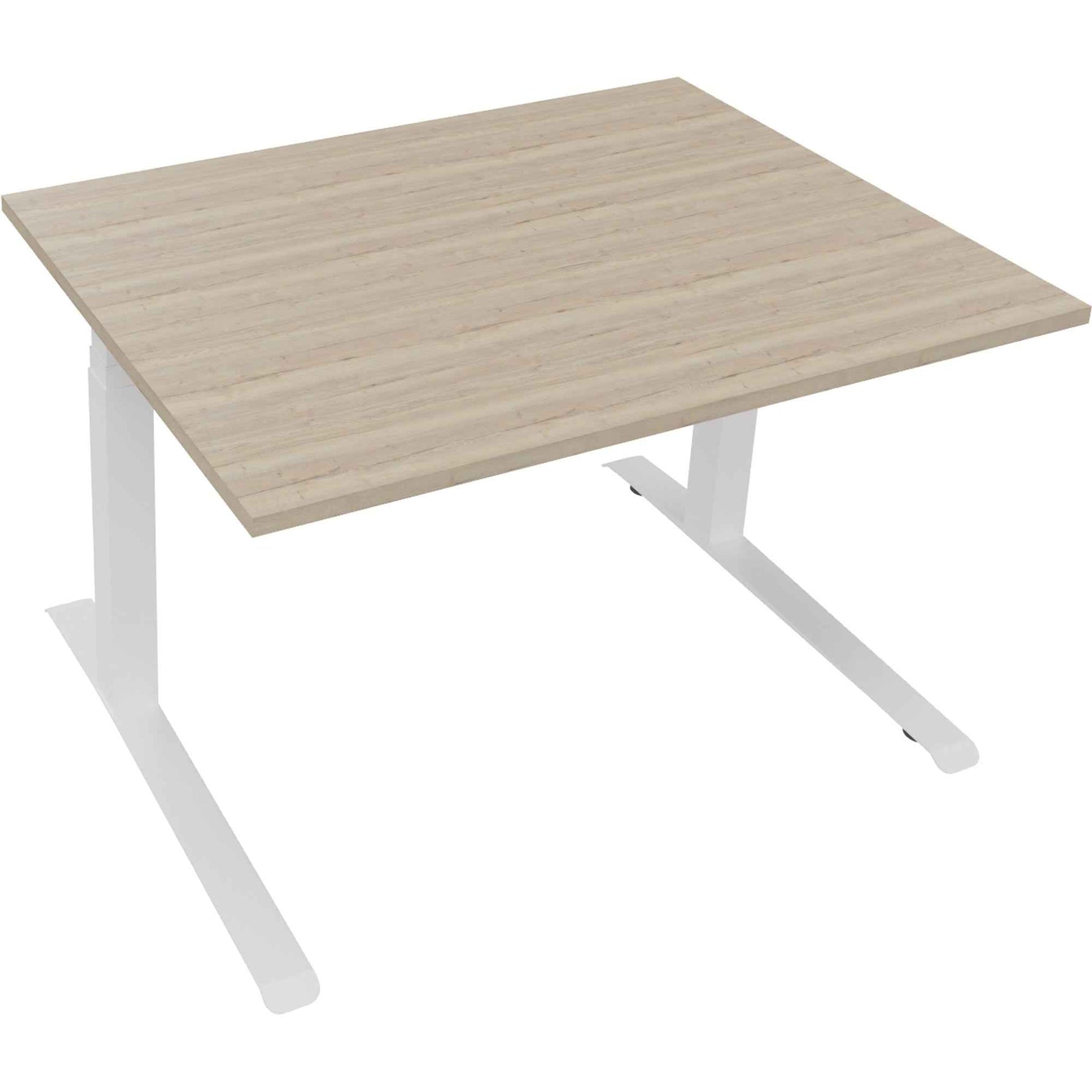 Schreibtisch all in one 1.200 x 645-1.275 x 900 mm (B x H x T) eiche natur