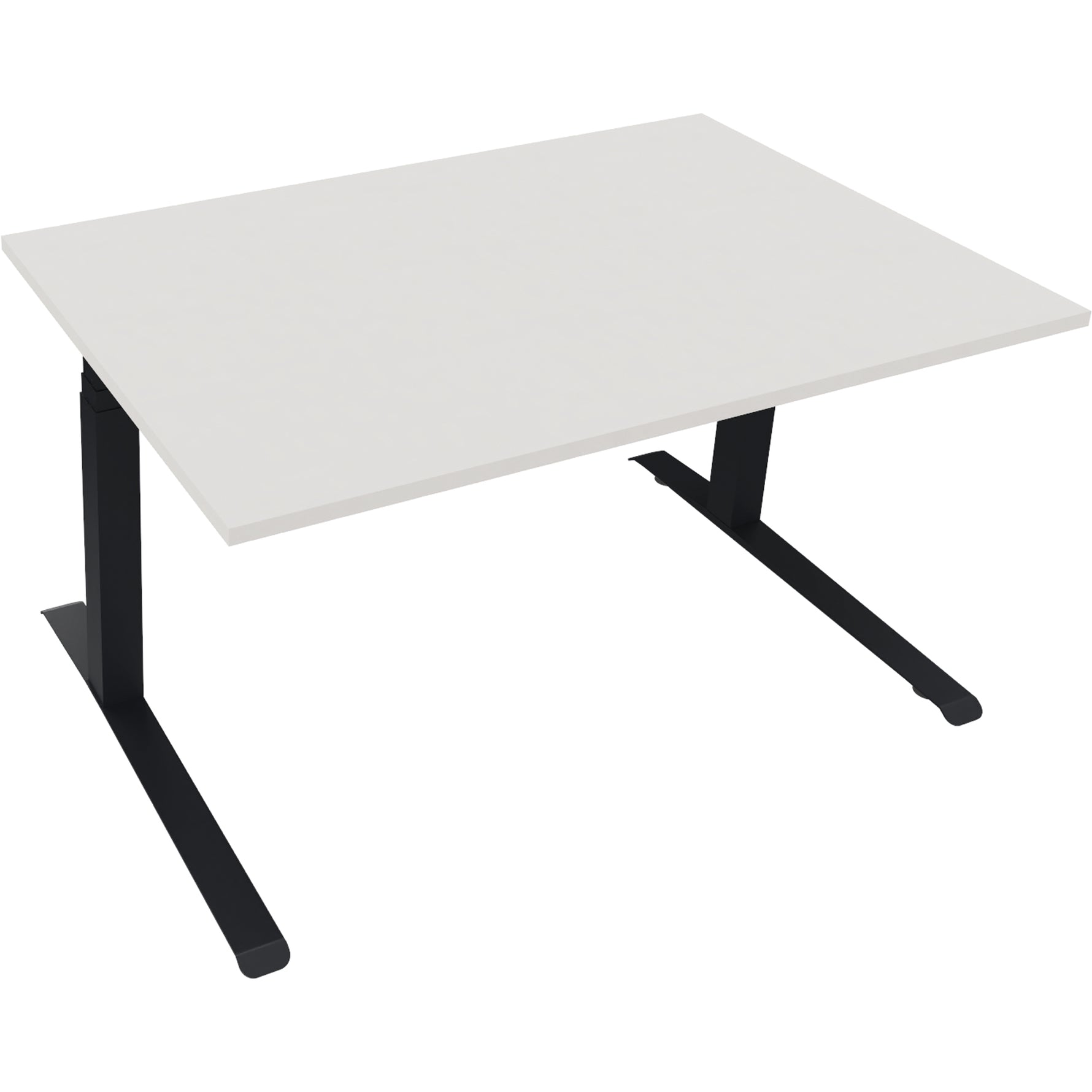 Neutralware Schreibtisch all in one 1.400 x 645-1.275 x 900 mm (B x H x T) diamant weiß