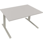 Neutralware Schreibtisch all in one 1.400 x 645-1.275 x 900 mm (B x H x T) lichtgrau
