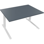 Neutralware Schreibtisch all in one 1.400 x 645-1.275 x 900 mm (B x H x T) lavagrau – Produktbild 2