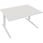 Neutralware Schreibtisch all in one 1.400 x 645-1.275 x 900 mm (B x H x T) diamant weiß – Produktbild 2