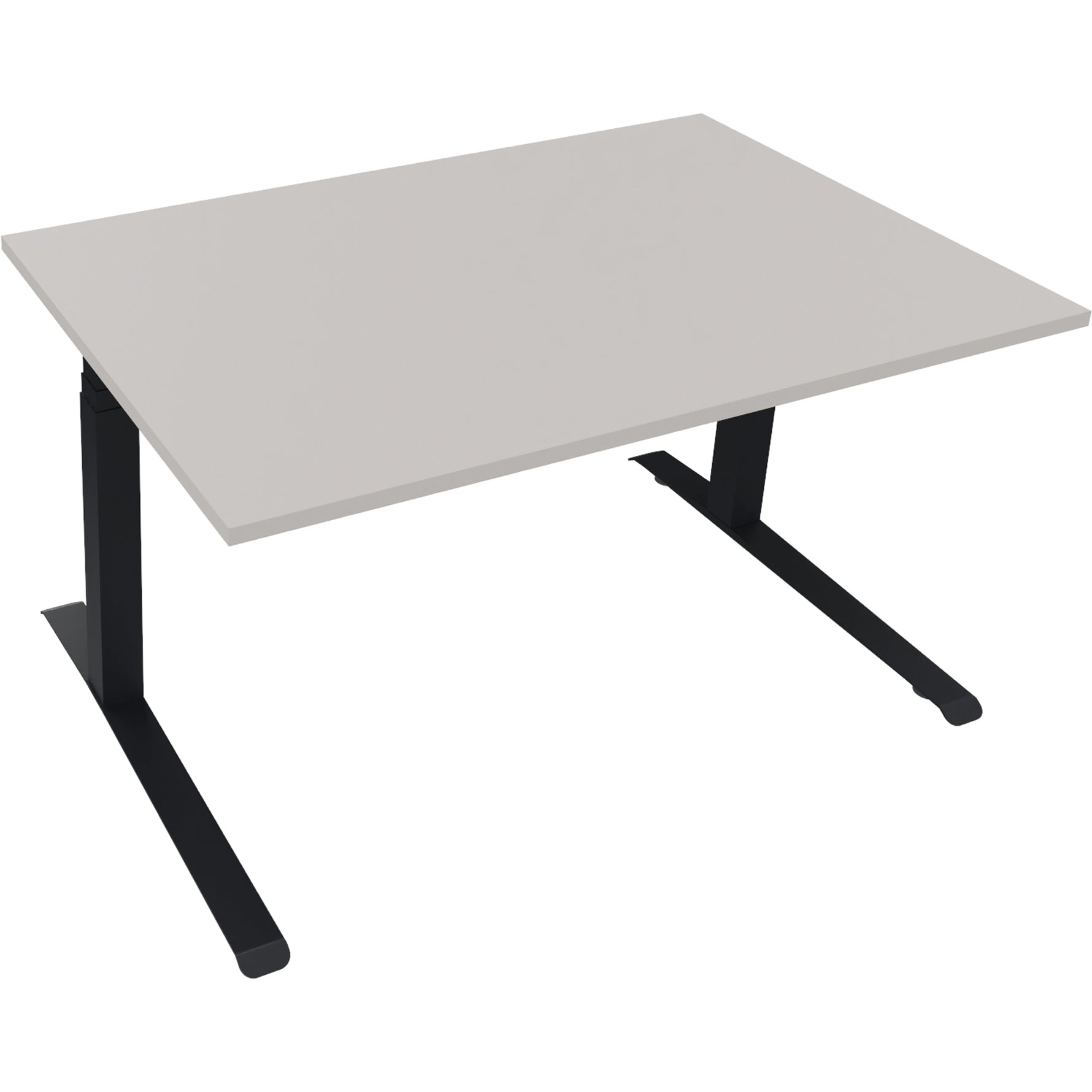 Neutralware Schreibtisch all in one 1.400 x 645-1.275 x 900 mm (B x H x T) lichtgrau – Produktbild 2