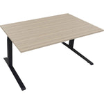 Schreibtisch all in one 1.600 x 645-1.275 x 900 mm (B x H x T) eiche natur
