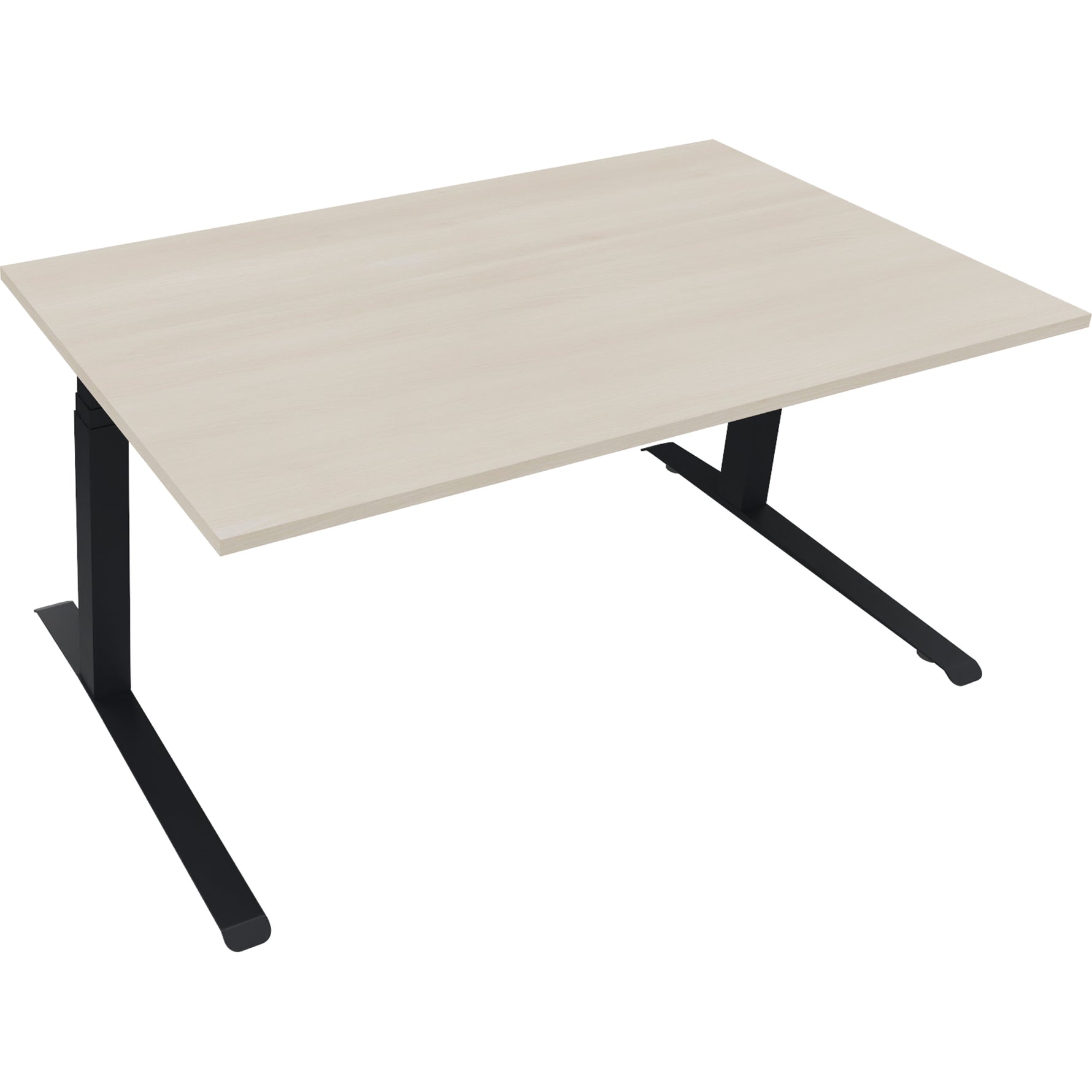 Neutralware Schreibtisch all in one 1.600 x 645-1.275 x 900 mm (B x H x T) akazie hell