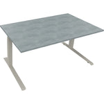 Neutralware Schreibtisch all in one 1.600 x 645-1.275 x 900 mm (B x H x T) beton hell – Produktbild 2