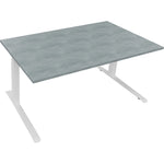 Neutralware Schreibtisch all in one 1.600 x 645-1.275 x 900 mm (B x H x T) beton hell – Produktbild 3