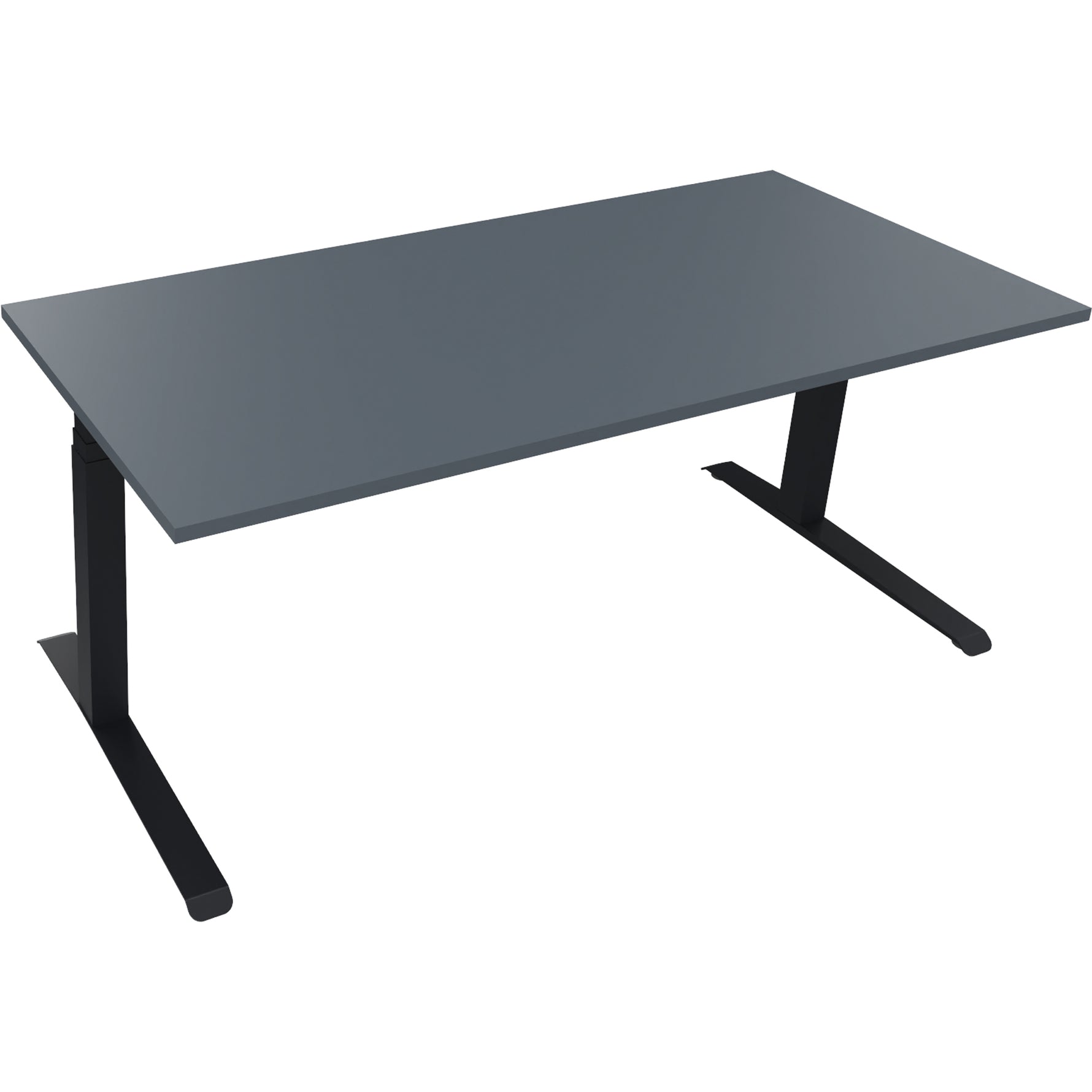 Neutralware Schreibtisch all in one 1.800 x 645-1.275 x 800 mm (B x H x T) lavagrau