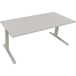 Neutralware Schreibtisch all in one 1.800 x 645-1.275 x 800 mm (B x H x T) lichtgrau