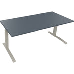 Neutralware Schreibtisch all in one 1.800 x 645-1.275 x 800 mm (B x H x T) lavagrau