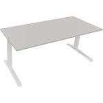 Neutralware Schreibtisch all in one 1.800 x 645-1.275 x 800 mm (B x H x T) lichtgrau – Produktbild 2
