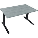 Neutralware Schreibtisch all in one 1.400 x 645-1.275 x 800 mm (B x H x T) beton hell