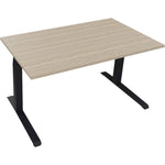 Schreibtisch all in one 1.400 x 645-1.275 x 800 mm (B x H x T) eiche natur