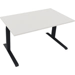 Neutralware Schreibtisch all in one 1.400 x 645-1.275 x 800 mm (B x H x T) diamant weiß