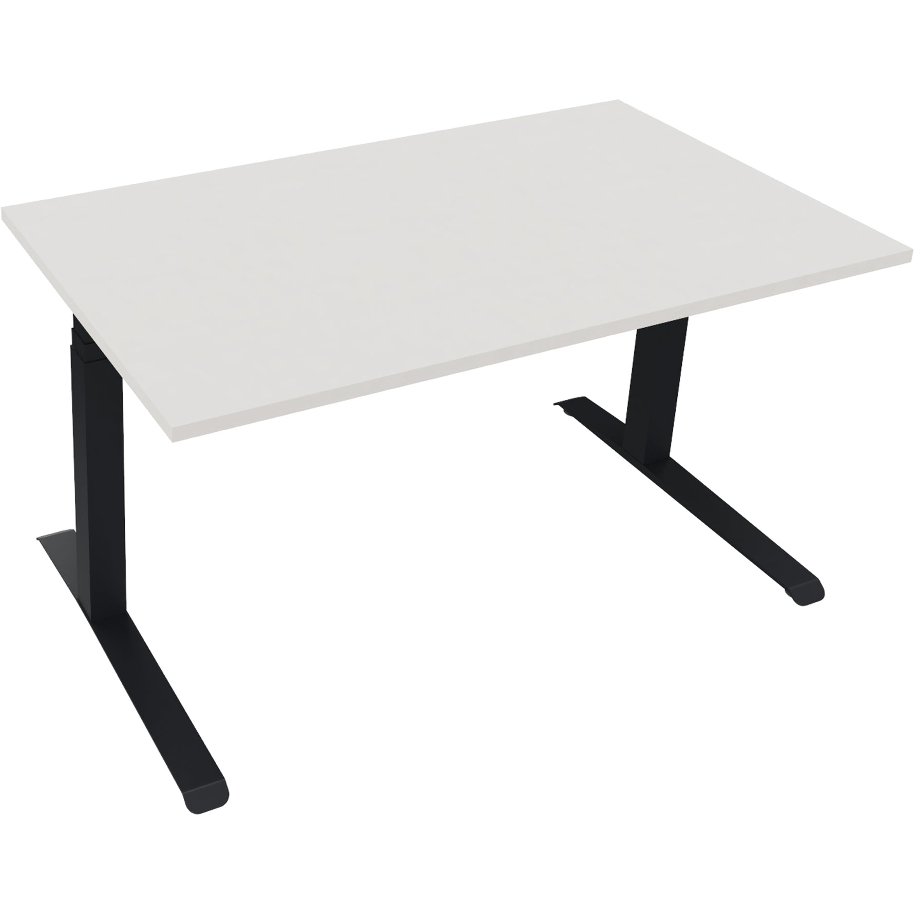 Neutralware Schreibtisch all in one 1.400 x 645-1.275 x 800 mm (B x H x T) diamant weiß