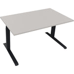 Neutralware Schreibtisch all in one 1.400 x 645-1.275 x 800 mm (B x H x T) lichtgrau