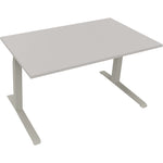 Neutralware Schreibtisch all in one 1.400 x 645-1.275 x 800 mm (B x H x T) lichtgrau – Produktbild 2