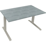 Neutralware Schreibtisch all in one 1.400 x 645-1.275 x 800 mm (B x H x T) beton hell – Produktbild 2