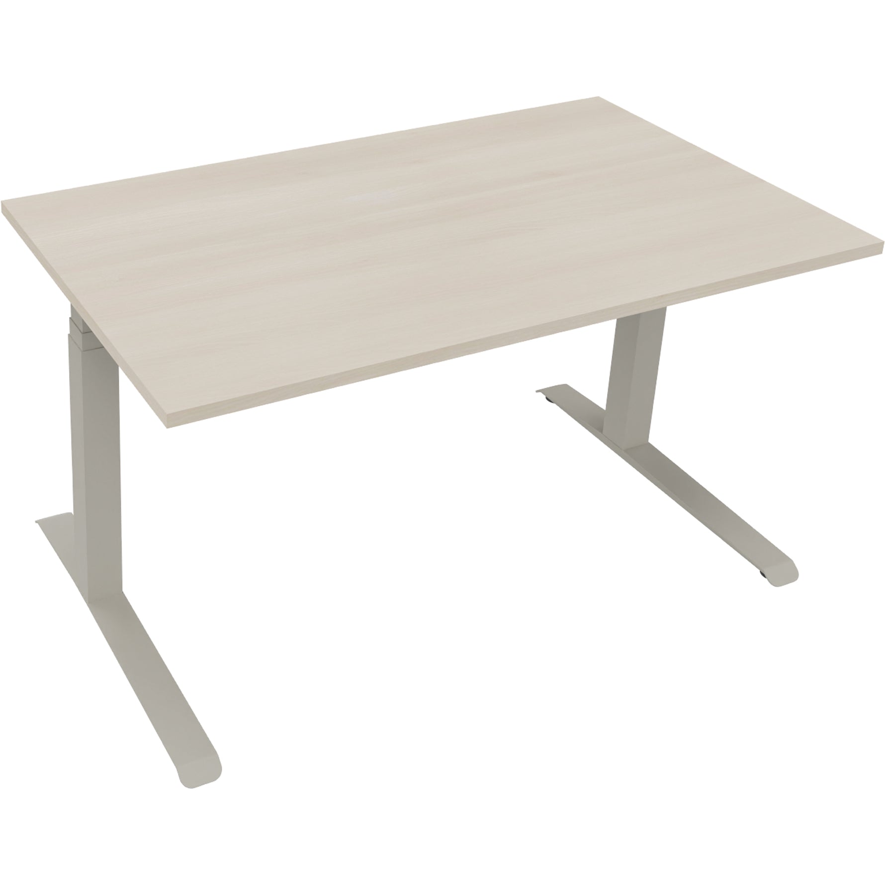 Neutralware Schreibtisch all in one 1.400 x 645-1.275 x 800 mm (B x H x T) akazie hell – Produktbild 2