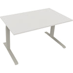 Neutralware Schreibtisch all in one 1.400 x 645-1.275 x 800 mm (B x H x T) diamant weiß – Produktbild 2