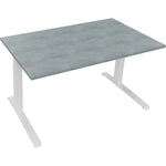 Neutralware Schreibtisch all in one 1.400 x 645-1.275 x 800 mm (B x H x T) beton hell – Produktbild 3