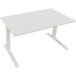 Neutralware Schreibtisch all in one 1.400 x 645-1.275 x 800 mm (B x H x T) diamant weiß – Produktbild 3