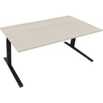 Neutralware Schreibtisch all in one 1.800 x 645-1.275 x 900 mm (B x H x T) akazie hell