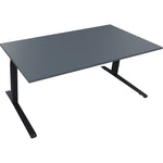 Neutralware Schreibtisch all in one 1.800 x 645-1.275 x 900 mm (B x H x T) lavagrau