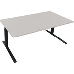 Neutralware Schreibtisch all in one 1.800 x 645-1.275 x 900 mm (B x H x T) lichtgrau