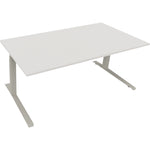 Neutralware Schreibtisch all in one 1.800 x 645-1.275 x 900 mm (B x H x T) diamant weiß – Produktbild 2