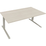 Neutralware Schreibtisch all in one 1.800 x 645-1.275 x 900 mm (B x H x T) akazie hell – Produktbild 2