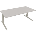 Neutralware Schreibtisch all in one 2.000 x 645-1.275 x 800 mm (B x H x T) lichtgrau