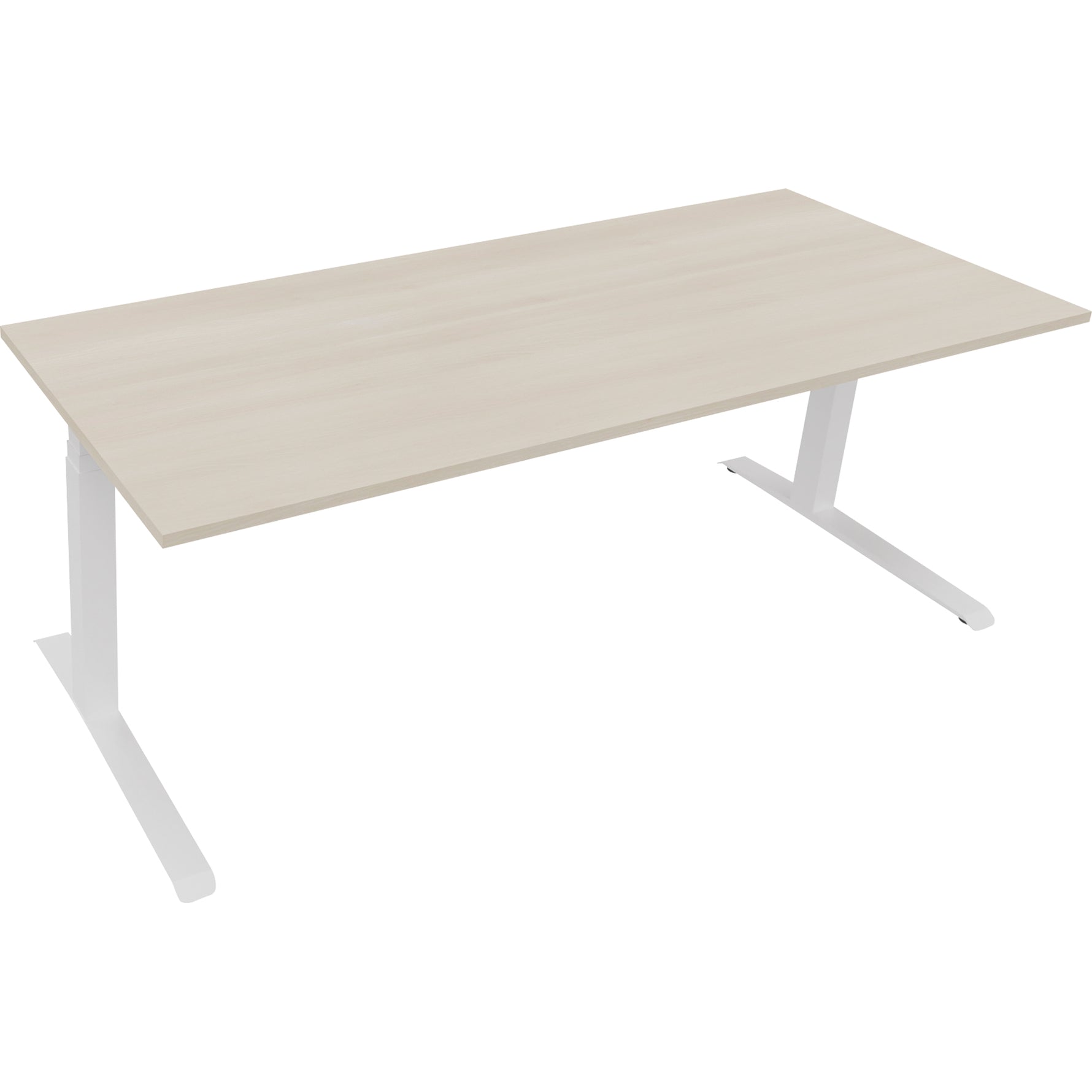Neutralware Schreibtisch all in one 2.000 x 645-1.275 x 800 mm (B x H x T) akazie hell