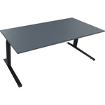 Neutralware Schreibtisch all in one 2.000 x 645-1.275 x 900 mm (B x H x T) lavagrau