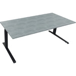 Neutralware Schreibtisch all in one 2.000 x 645-1.275 x 900 mm (B x H x T) beton hell