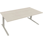 Neutralware Schreibtisch all in one 2.000 x 645-1.275 x 900 mm (B x H x T) akazie hell – Produktbild 2