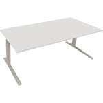 Neutralware Schreibtisch all in one 2.000 x 645-1.275 x 900 mm (B x H x T) diamant weiß – Produktbild 2