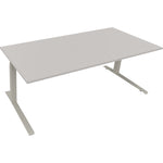Neutralware Schreibtisch all in one 2.000 x 645-1.275 x 900 mm (B x H x T) lichtgrau – Produktbild 2