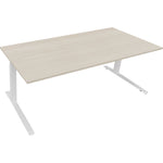 Neutralware Schreibtisch all in one 2.000 x 645-1.275 x 900 mm (B x H x T) akazie hell – Produktbild 3
