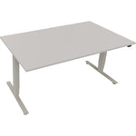 Neutralware Schreibtisch 1.600 x 625-1.285 x 900 mm (B x H x T) lichtgrau