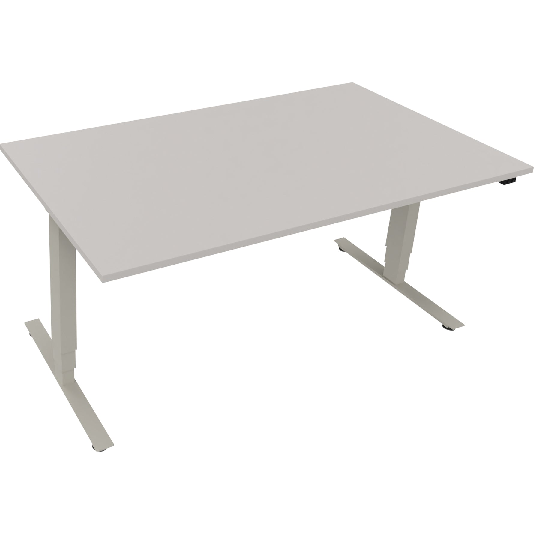 Neutralware Schreibtisch 1.600 x 625-1.285 x 900 mm (B x H x T) lichtgrau