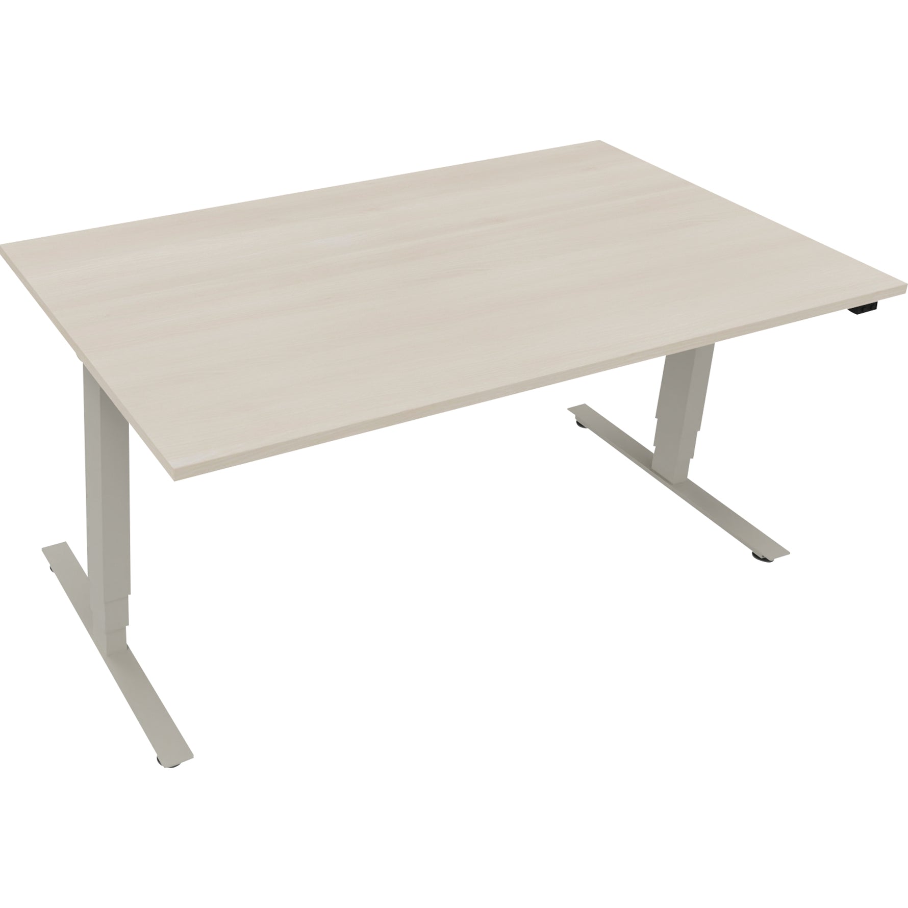 Neutralware Schreibtisch 1.600 x 625-1.285 x 900 mm (B x H x T) akazie hell