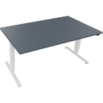 Neutralware Schreibtisch 1.600 x 625-1.285 x 900 mm (B x H x T) lavagrau – Produktbild 2