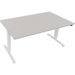 Neutralware Schreibtisch 1.600 x 625-1.285 x 900 mm (B x H x T) lichtgrau – Produktbild 2