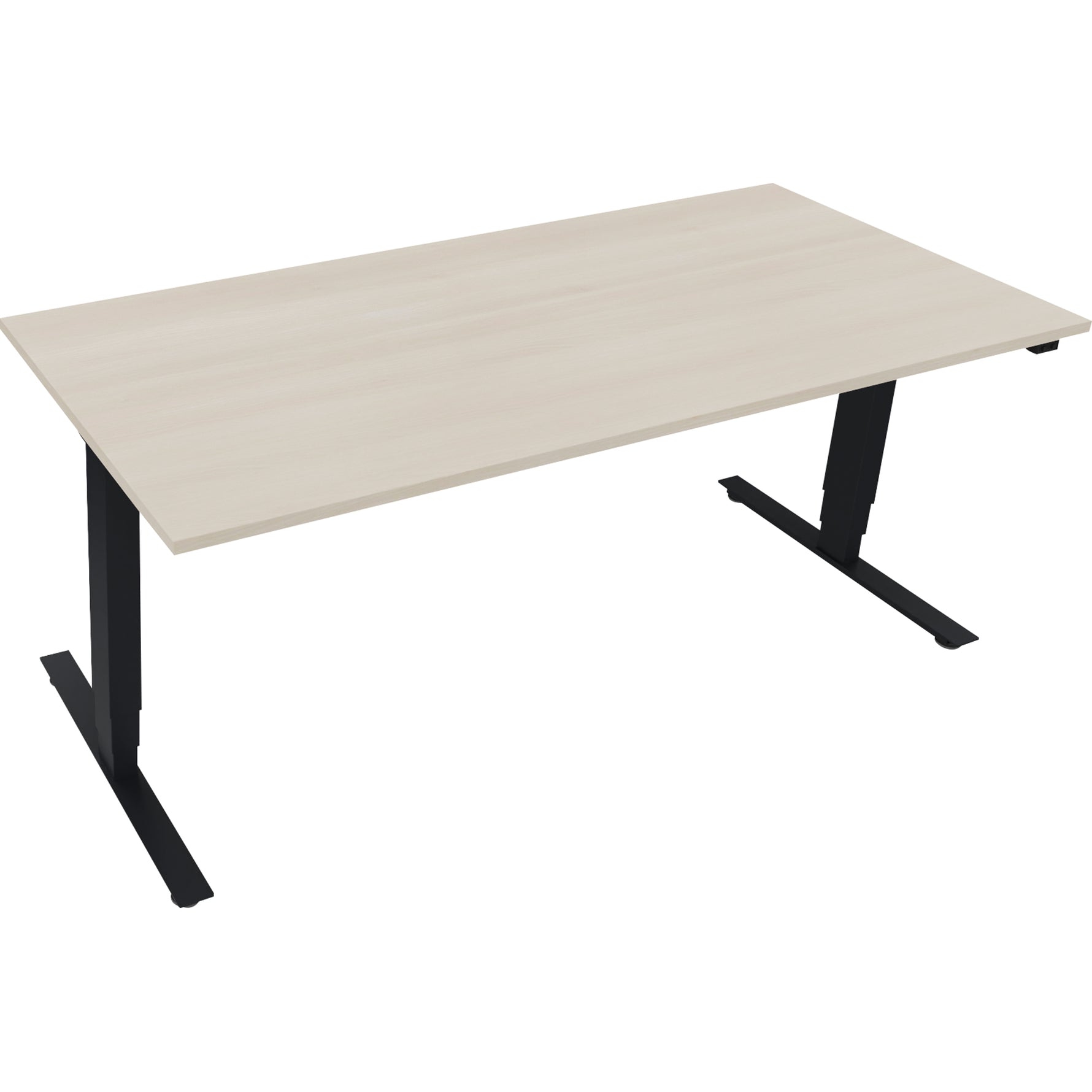 Neutralware Schreibtisch 1.800 x 625-1.285 x 800 mm (B x H x T) akazie hell