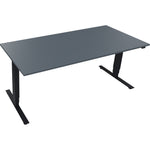 Neutralware Schreibtisch 1.800 x 625-1.285 x 800 mm (B x H x T) lavagrau