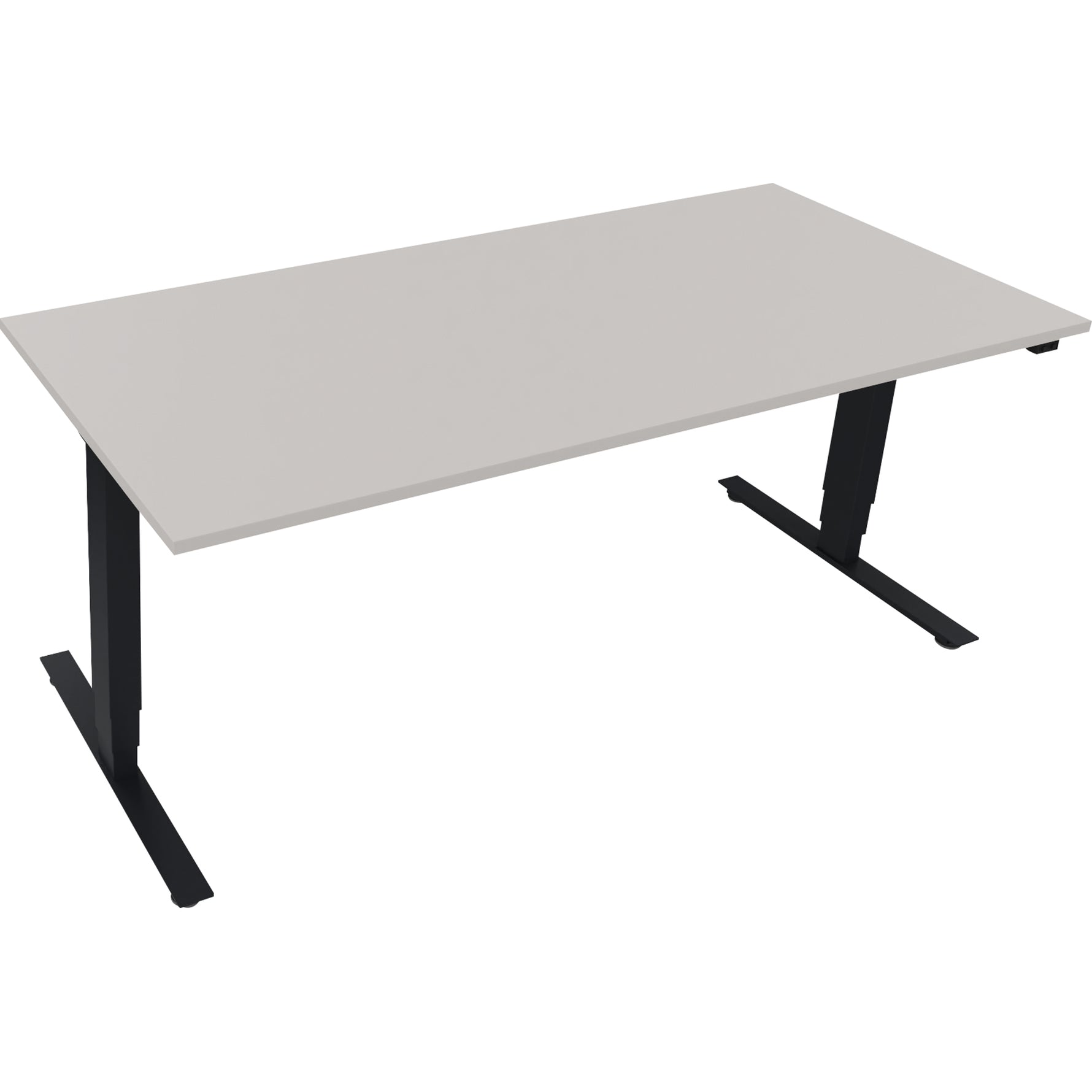 Neutralware Schreibtisch 1.800 x 625-1.285 x 800 mm (B x H x T) lichtgrau