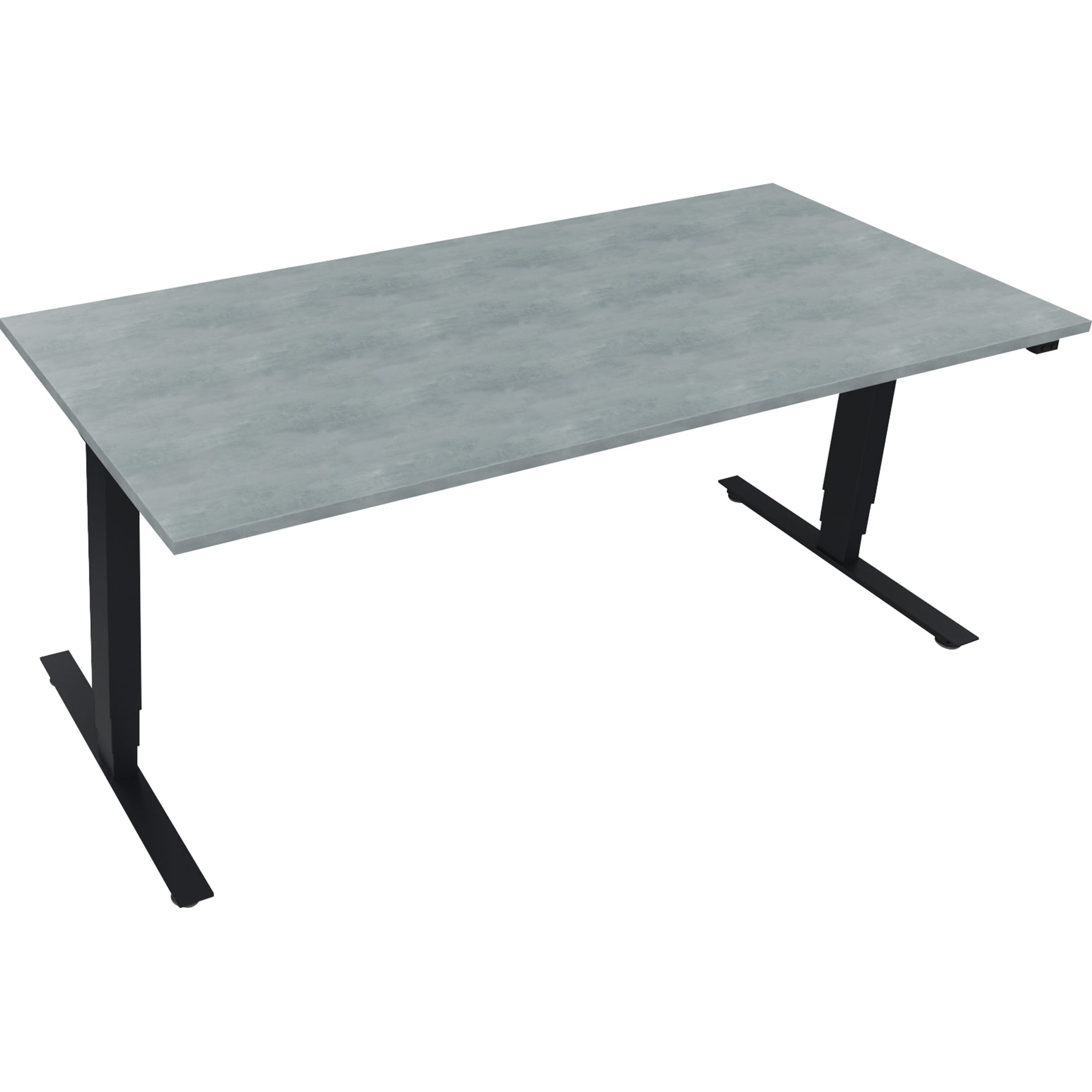 Neutralware Schreibtisch 1.800 x 625-1.285 x 800 mm (B x H x T) beton hell